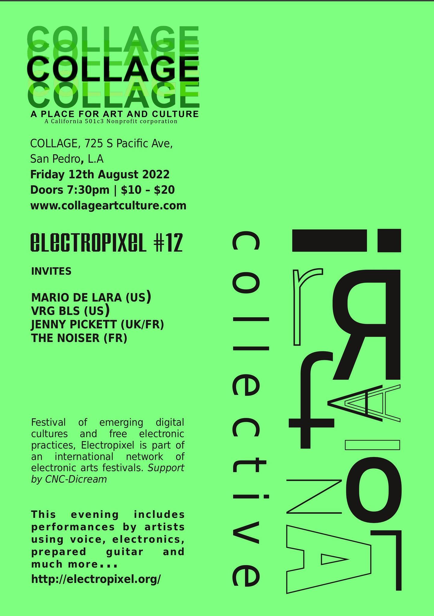 Electropixel 12 – Los Angeles – Collage – 12th of August