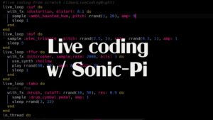 Atelier : Live Coding avec Sonic-Pi