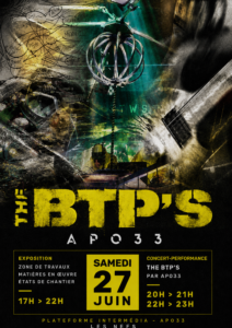 Apo33 — En chantier : Résidence, exposition collective et concert-performance