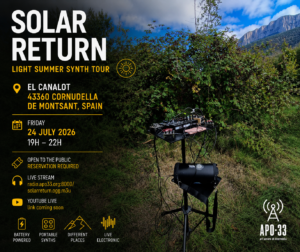 Solar Return — Light Summer Synth Tour (Live à El Canalot)