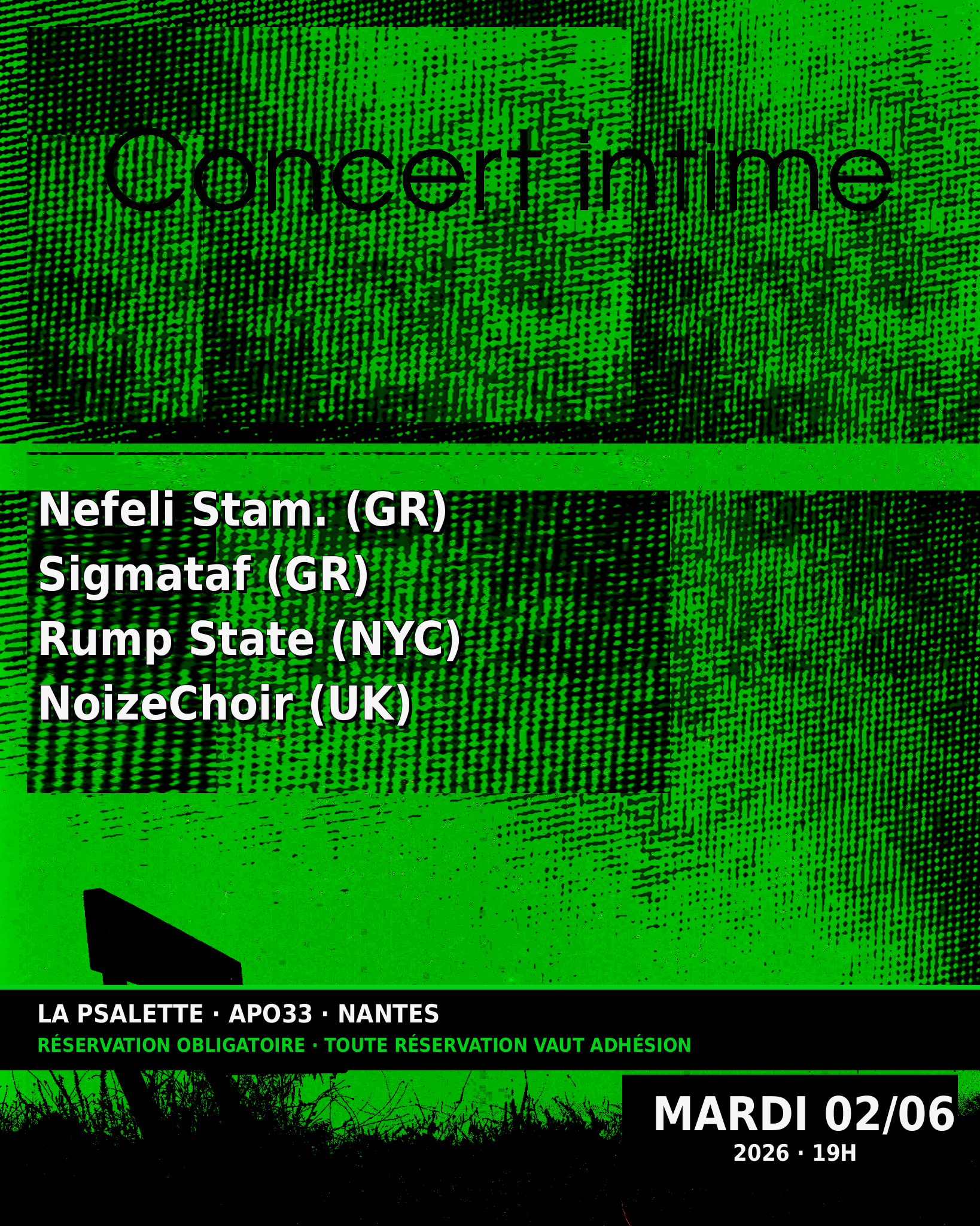 Concert Intime : Nefeli Stam. + Sigmataf + Rump State + NoizChoir