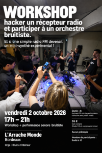 Workshop : hacker un récepteur radio et participer à un orchestre bruitiste